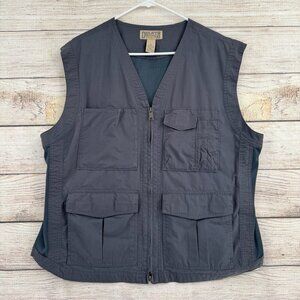 Duluth Trading‎ Co Working Man's Vest Men's Large Blue Fishing Vented